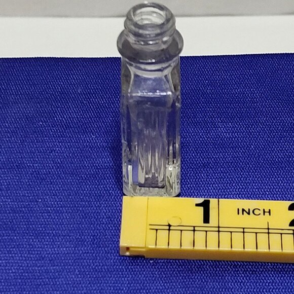 Cutex Ribbed Clear Glass Bottle Cosmetic Antique Collectible Aesthetic 1910s VTG - Picture 10 of 10